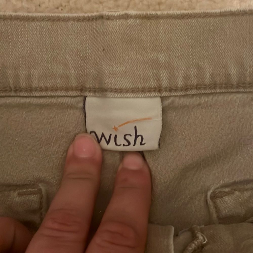 𝅺wish Tan Cropped Jeans. Size S - Picture 8 of 10